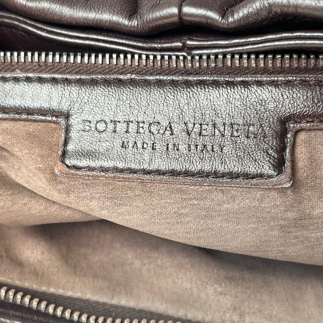 Bottega Veneta Veneta Fringed Hobo Large Dark Chocolate Brown Leather 47cm