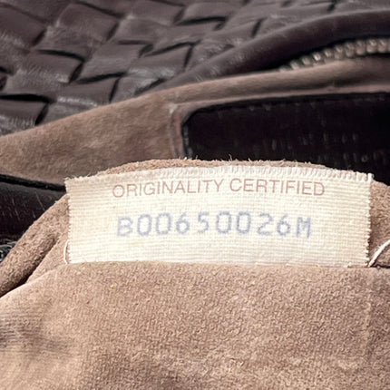 Bottega Veneta Veneta Sac hobo frangé Grand Marron Chocolat Foncé 47cm Cuir d'agneau