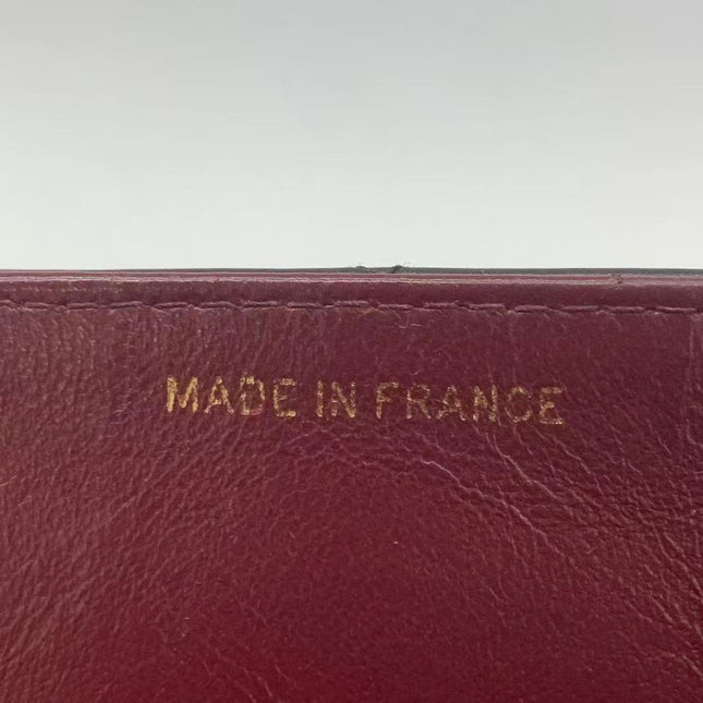 Chanel Classic Flap Large 1994 Vintage Black Lambskin Leather 24k Gold Plated Mega CC Logo