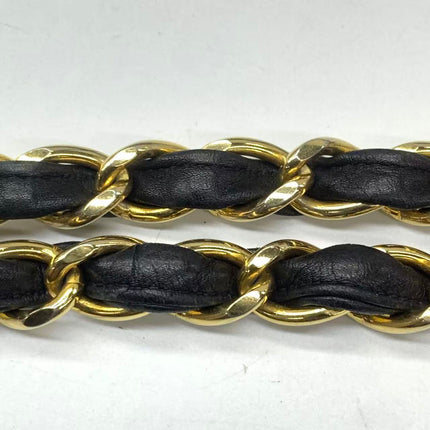 Vendu : Chanel Classic Flap Grand modèle, Agneau noir, vintage 1994, logo Mega CC plaqué or 24 carats