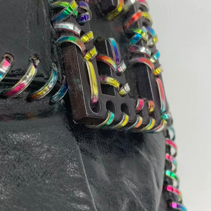 Sac Bandoulière Fendi Baguette Mini en Cuir Nappa Noir