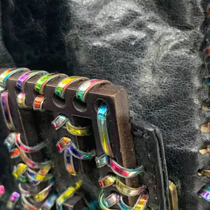 Sac Bandoulière Fendi Baguette Mini en Cuir Nappa Noir