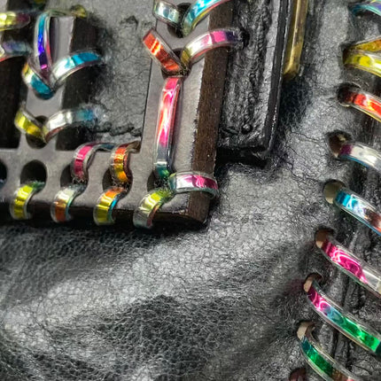 Sac Bandoulière Fendi Baguette Mini en Cuir Nappa Noir
