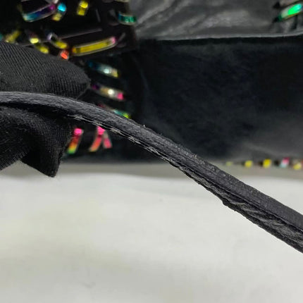 Sac Bandoulière Fendi Baguette Mini en Cuir Nappa Noir