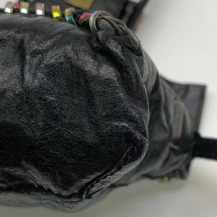 Sac Bandoulière Fendi Baguette Mini en Cuir Nappa Noir