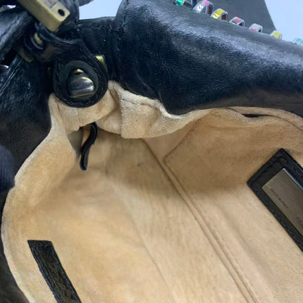 Sac Bandoulière Fendi Baguette Mini en Cuir Nappa Noir