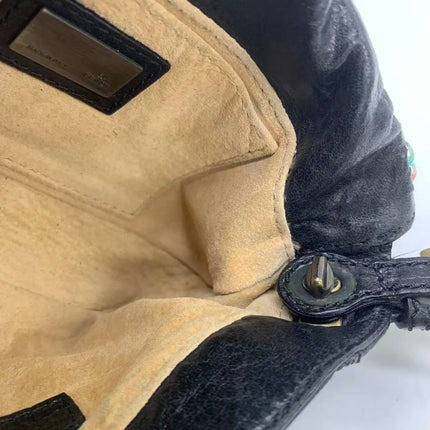 Sac Bandoulière Fendi Baguette Mini en Cuir Nappa Noir