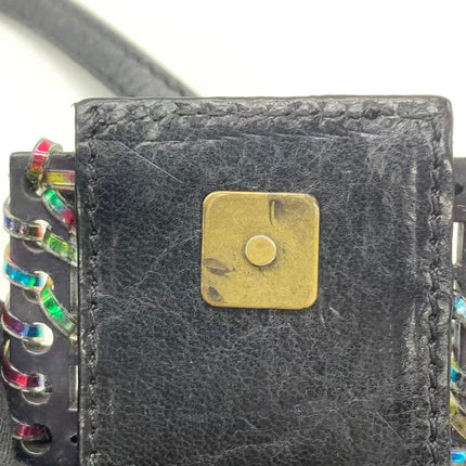Sac Bandoulière Fendi Baguette Mini en Cuir Nappa Noir