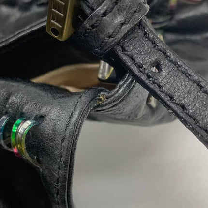 Sac Bandoulière Fendi Baguette Mini en Cuir Nappa Noir