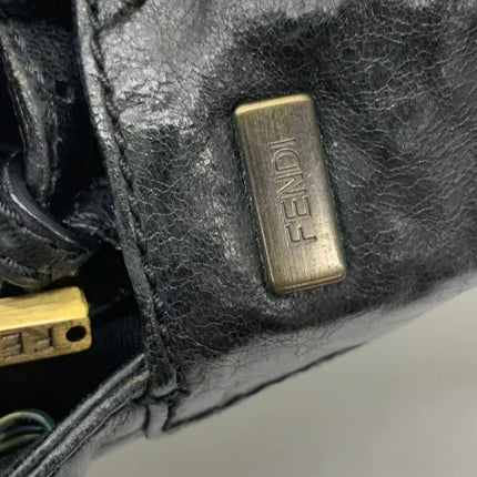 Sac Bandoulière Fendi Baguette Mini en Cuir Nappa Noir