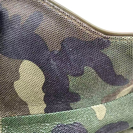 Christian Dior Vintage Saddle Bag Pixelated Calfskin Camouflage Shoulder Bag