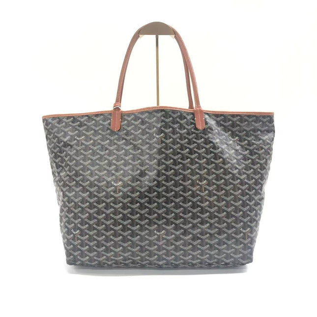 Goyard Saint Louis GM Tote Large Brown Goyardine Canvas 2016