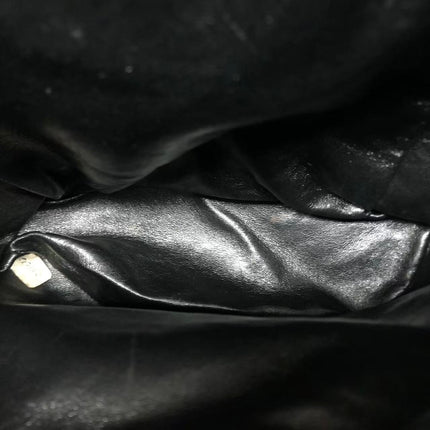 Chanel Vintage 1994-1996 Duma Backpack Black Lambskin Leather Gold Hardware