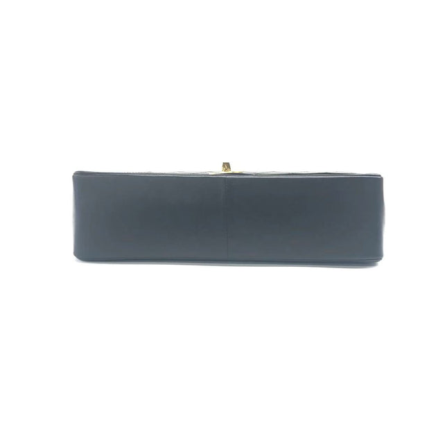 Chanel Classic Flap Vintage Black Lambskin Leather with Gold Hardware Chain Strap