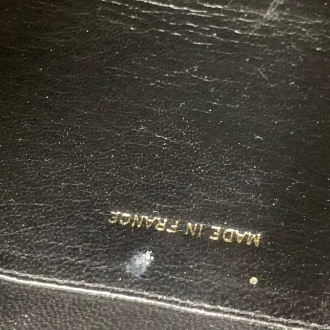 Chanel Matelasse Black Suede Gold Double Chain Coco Charm Medium Shoulder Bag