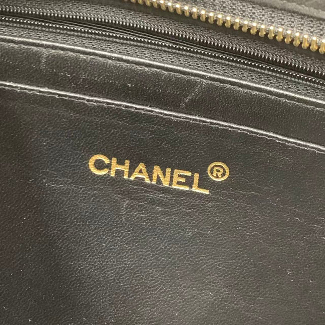 Chanel Matelasse Black Suede Gold Double Chain Coco Charm Medium Shoulder Bag