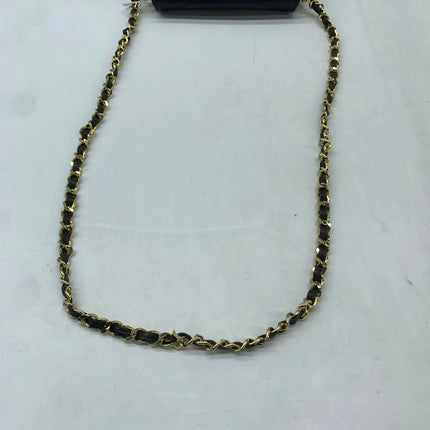 Chanel Vertical Mini Chevron Quilted Black Caviar Leather Crossbody Bag