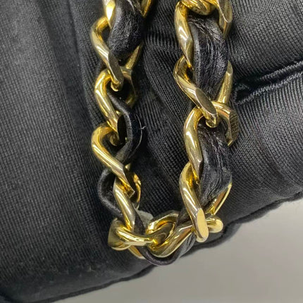 Chanel Vertical Mini Chevron Quilted Black Caviar Leather Crossbody Bag