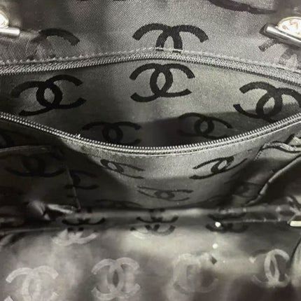 Chanel Cambon Large Pink Calfskin Leather Double Strap Handbag
