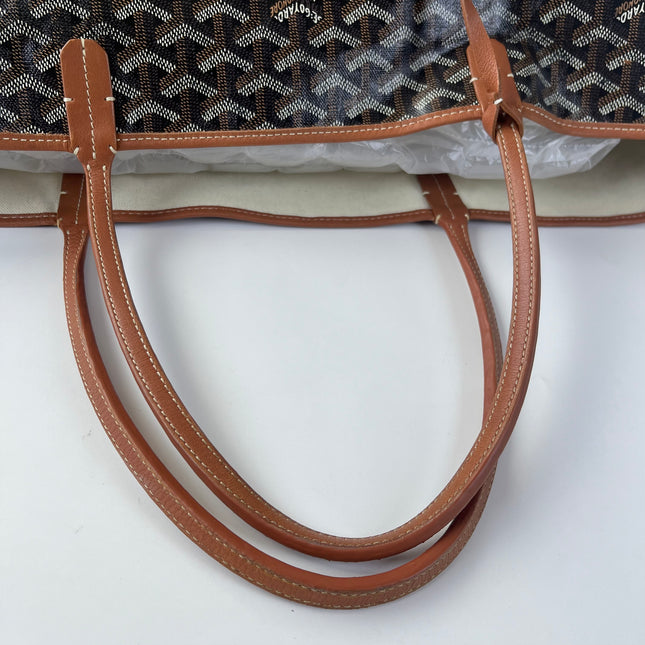 Goyard Saint Louis GM Tote Large Brown Goyardine Canvas 2016