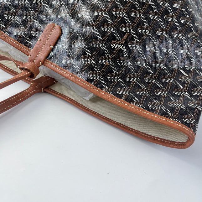 Goyard Saint Louis GM Tote Large Brown Goyardine Canvas 2016