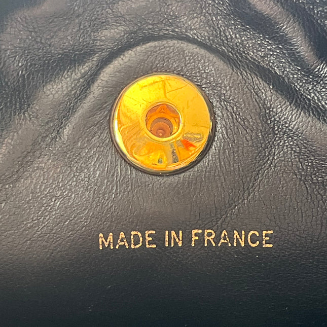 Chanel Vintage 1994-1996 Duma Backpack Black Lambskin Leather Gold Hardware