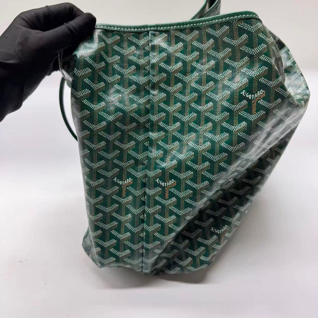 Goyard Saint Louis Tote GM Large 2019 Green Painted Canvas