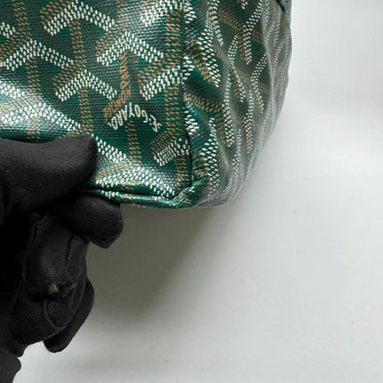 Goyard Saint Louis Tote GM Large 2019 Green Painted Canvas