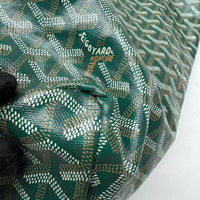Goyard Saint Louis Tote GM Large 2019 Green Painted Canvas
