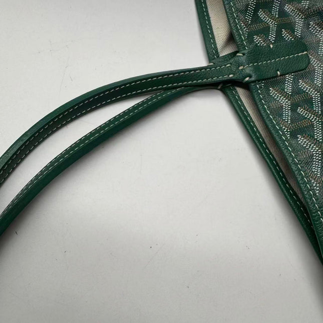 Goyard Saint Louis Tote GM Large 2019 Green Painted Canvas