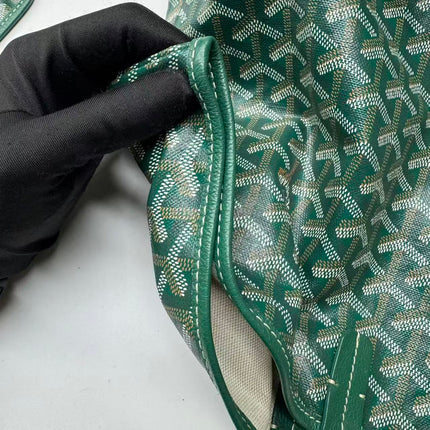 Goyard Saint Louis Tote GM Large 2019 Green Painted Canvas