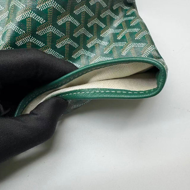 Goyard Saint Louis Tote GM Large 2019 Green Painted Canvas