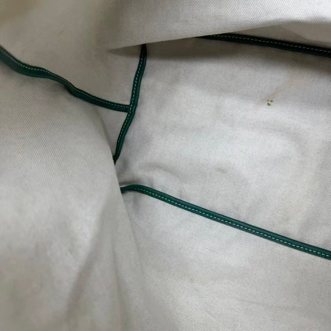 Goyard Saint Louis Tote GM Large 2019 Green Painted Canvas