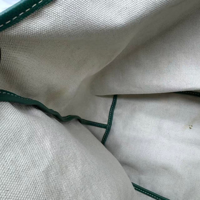 Goyard Saint Louis Tote GM Large 2019 Green Painted Canvas