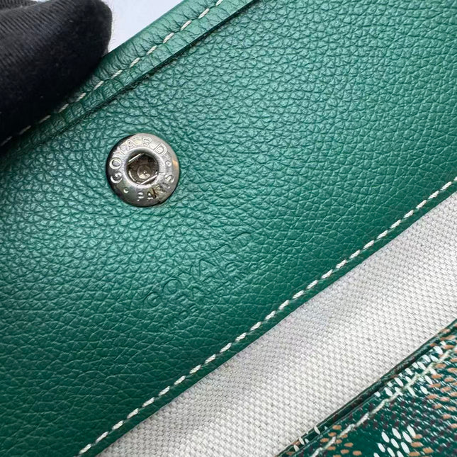Goyard Saint Louis Tote GM Large 2019 Green Painted Canvas