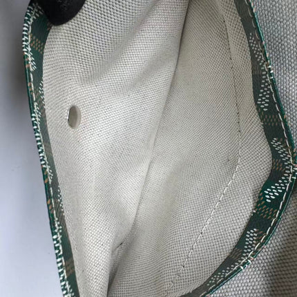 Goyard Saint Louis Tote GM Large 2019 Green Painted Canvas