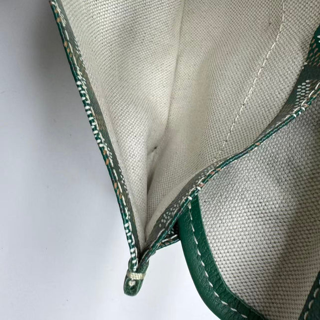 Goyard Saint Louis Tote GM Large 2019 Green Painted Canvas