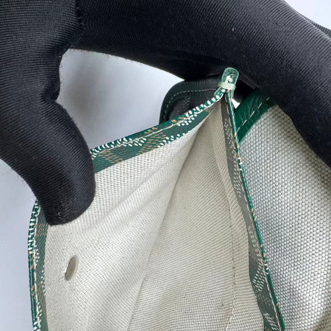 Goyard Saint Louis Tote GM Large 2019 Green Painted Canvas