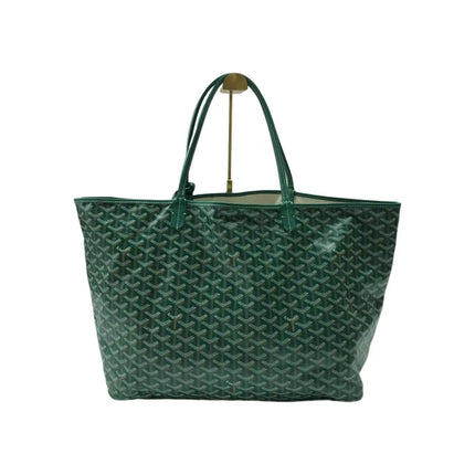 Goyard Saint Louis Tote GM Large 2019 Green Painted Canvas