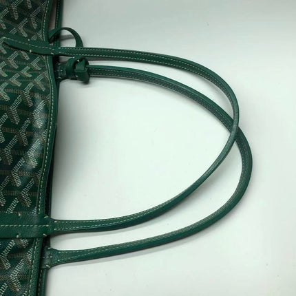 Goyard Saint Louis Tote GM Large 2019 Green Painted Canvas