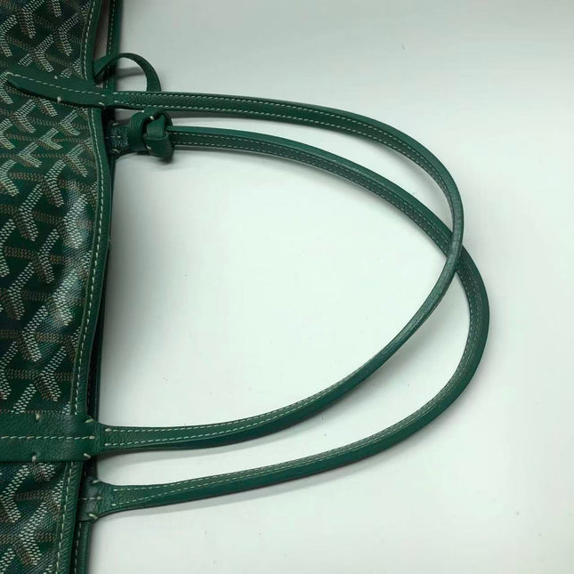 Goyard Saint Louis Tote GM Large 2019 Green Painted Canvas