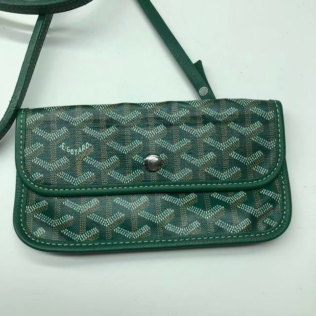 Goyard Saint Louis Tote GM Large 2019 Green Painted Canvas