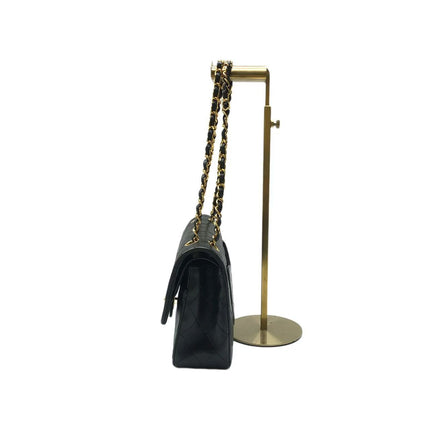 Chanel Classic Flap Medium Vintage Black Lambskin Leather 24k Gold Hardware 1994-1996