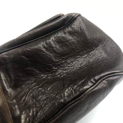 Sac bandoulière Dior Vintage Gaucho grand modèle en cuir rouge