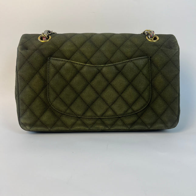Chanel-Geldbörse mit Kette, klassischer Klappe, rotes Kaviarleder