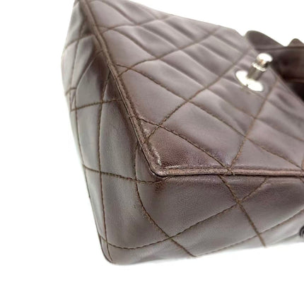 Sac bandoulière Chanel Vintage à rabat en cuir d'agneau jaune, 1991-1994
