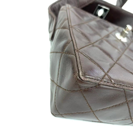 Sac bandoulière Chanel Vintage à rabat en cuir d'agneau jaune, 1991-1994
