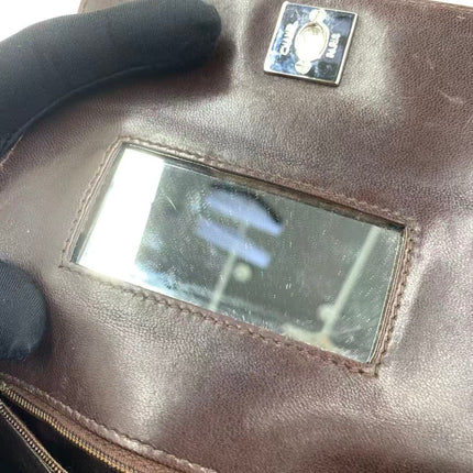 Sac bandoulière Chanel Vintage à rabat en cuir d'agneau jaune, 1991-1994