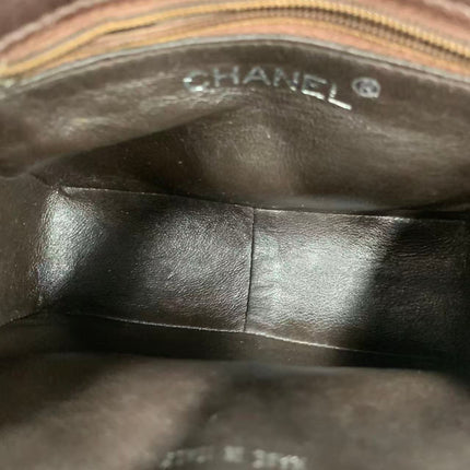 Sac bandoulière Chanel Vintage à rabat en cuir d'agneau jaune, 1991-1994