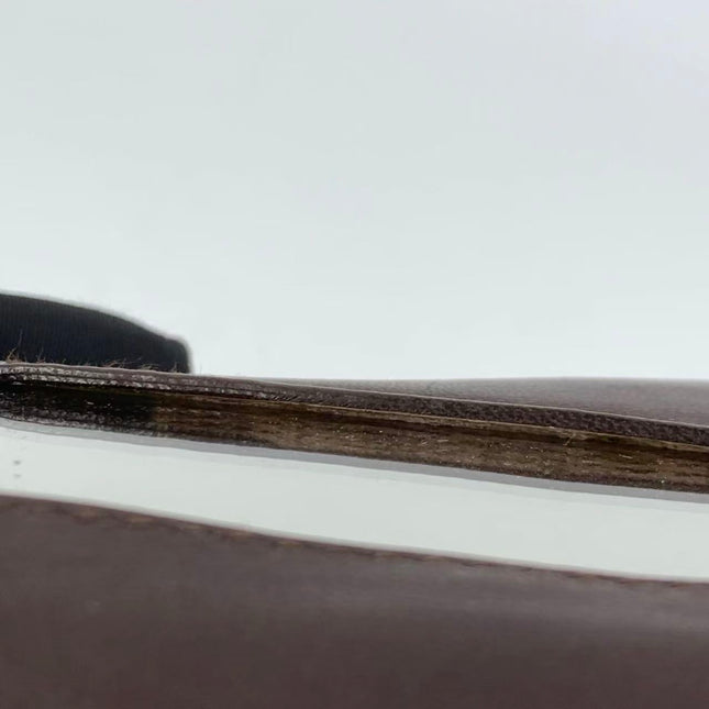 Chanel Vintage Mini Flap Crossbody Bag Brown Lambskin Leather, 1991-1994